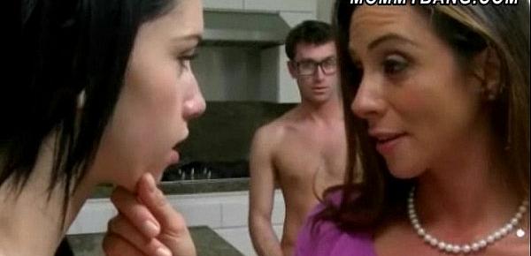  Callie Cyprus busted her bf and a milf fucking in the kitchen